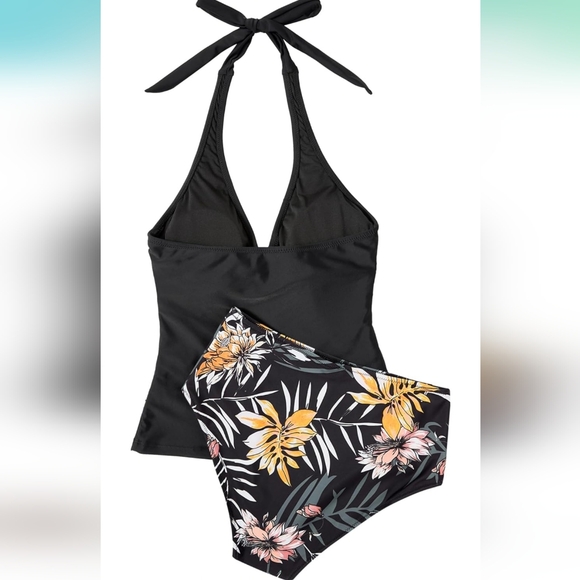 SUUKSESS 2 Piece Halter Tankini Swimsuit - Picture 4 of 7